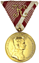Large 'Gold' Bravery Medal for Officers  Fortitudini Karl I, Goldene Tapferkeitsmedaille I Klasse