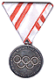 Cased Olympic merit decoration