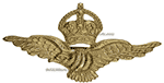 RNAS style eagle/crown officer's badge