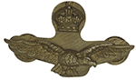 RAF officer's forage cap badge FIRMIN