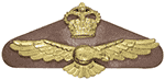 RCAF officer's wedge cap badge used beween 1953-1969
