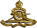 Canadian Artillery WW1 cap badge maker marked