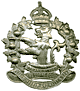 The Lorne Scots Peel Dufferin and Halton Regt. King's crown cap badge.