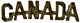 Canada WW1 CEF Shoulder title. Brass