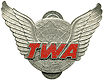 TWA - Trans World Airlines cap badge
