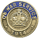 1914 On War Service badge