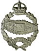 King's Crown 'Fear Naught' Tank Regiment. Cap badge