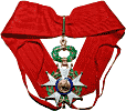 Order of the Legion of Honour (Legion D'Honneur). Commander's Cross on full neck ribbon with ties. 5th Republic (after 1962)