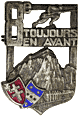 Regimental badge of the 8th Infantry Regiment - 1940. 'Fr-Insigne régimentaire du 8e régiment d'infanterie'
