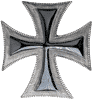 Teutonic/German Knights Order Professed Knight or Priest - breast cross in silver