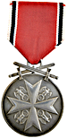 Order of The German Eagle, silver merit meda with swords - 1943 type. (Deutsche Verdienstmedaille in Silber mit Schwertern)