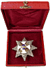 Order of the Crown of Italy, cased Grand Officer's breast star