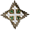 Order of Saint Maurice and Saint Lazarus (Ordine Dei S.S. Maurizio e Lazzaro). Grand Officer breast Star by D. Cravanzola Succ i F lli Borani Roma