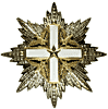 Italian Order of Merit, silver breast star by Stefano Johnson