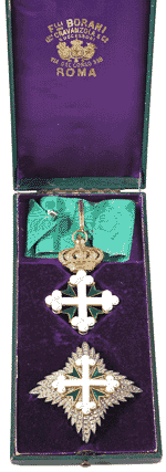 Order of Saint Maurice and Saint Lazarus, Grand Officer's set - King Umberto period Ordine Dei S.S. Maurizio e Lazzaro