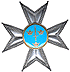 Royal Military Order of the Sword. Breast star of the Commander 1st class