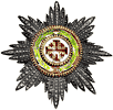Order of the Holy Sepulchre of Jerusalem, breast star. This was used in following classes: Grand Officer, Dame Grand Cross, Dame Commander with star